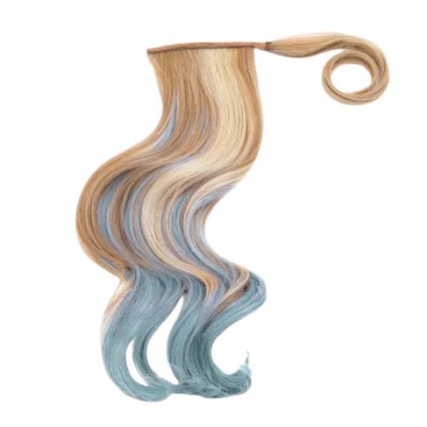 HAIRDO Pferdeschwanz Dark Chocolate/ Blue